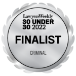 Lawyers Weekly 30 under 30 finalist